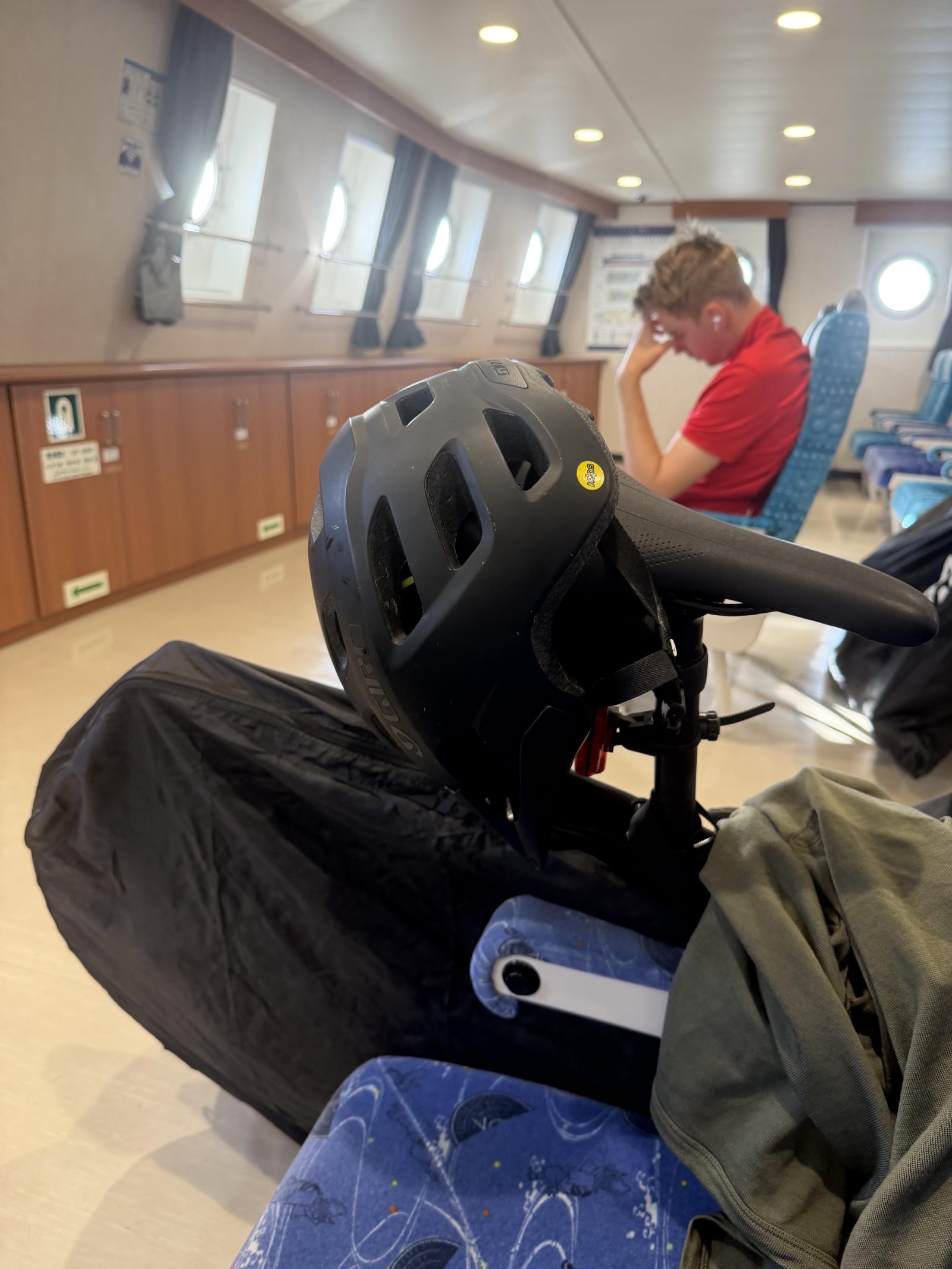 Cabin nap on the crossing