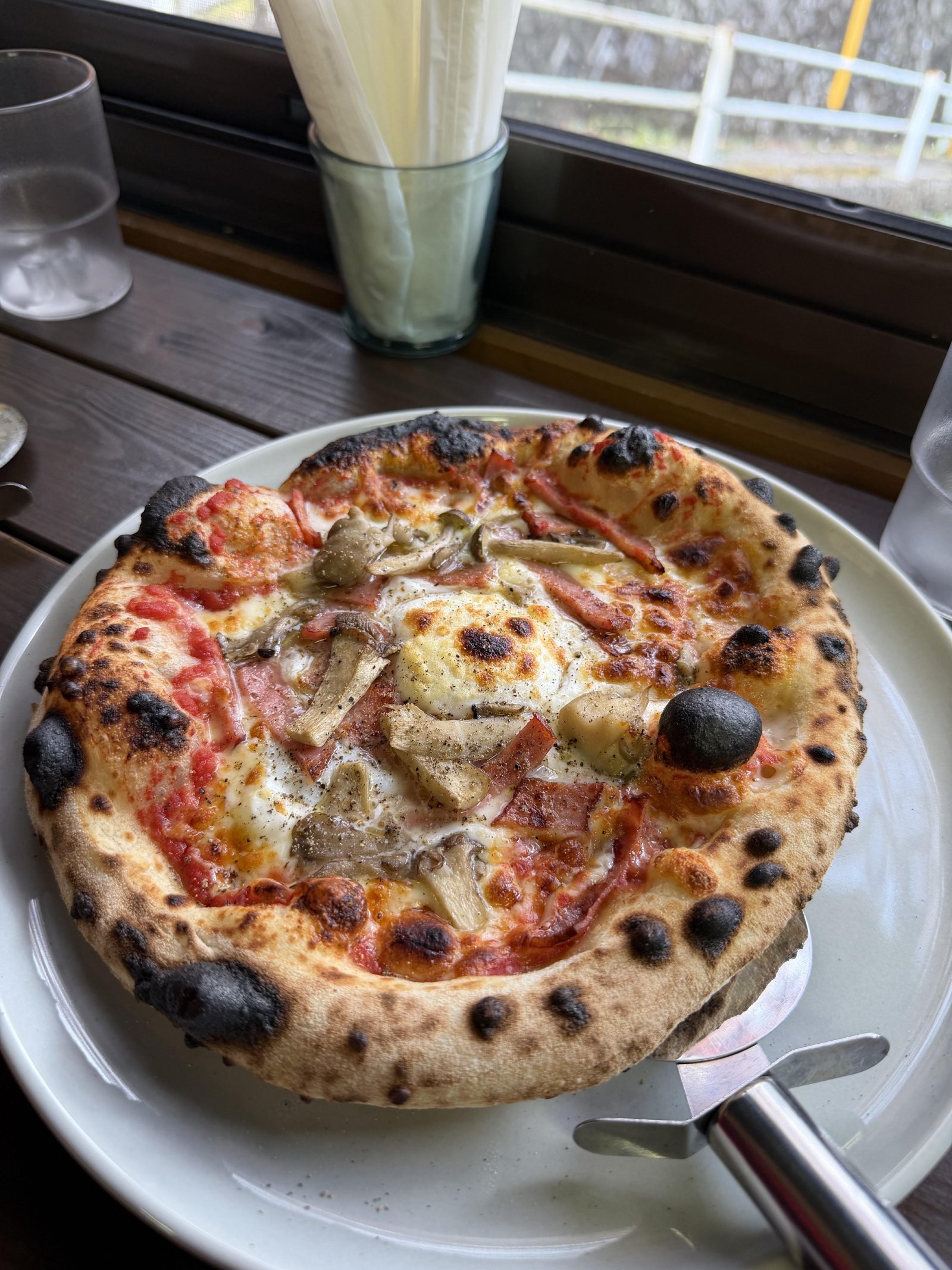 Wood-fired pizza, exactly what we needed
